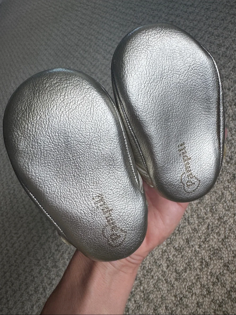 Pampili Silver Toddler Mary Jane Shoes with Crystal Bow Accents